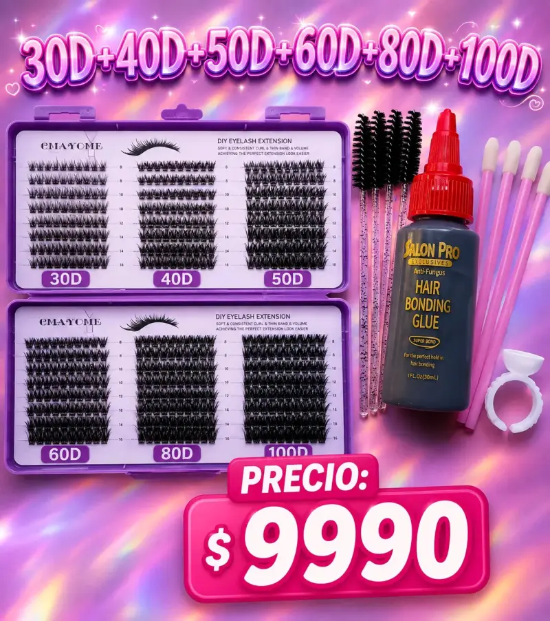 Uñas postizas Flamenco con adhesivo duradero - 4
