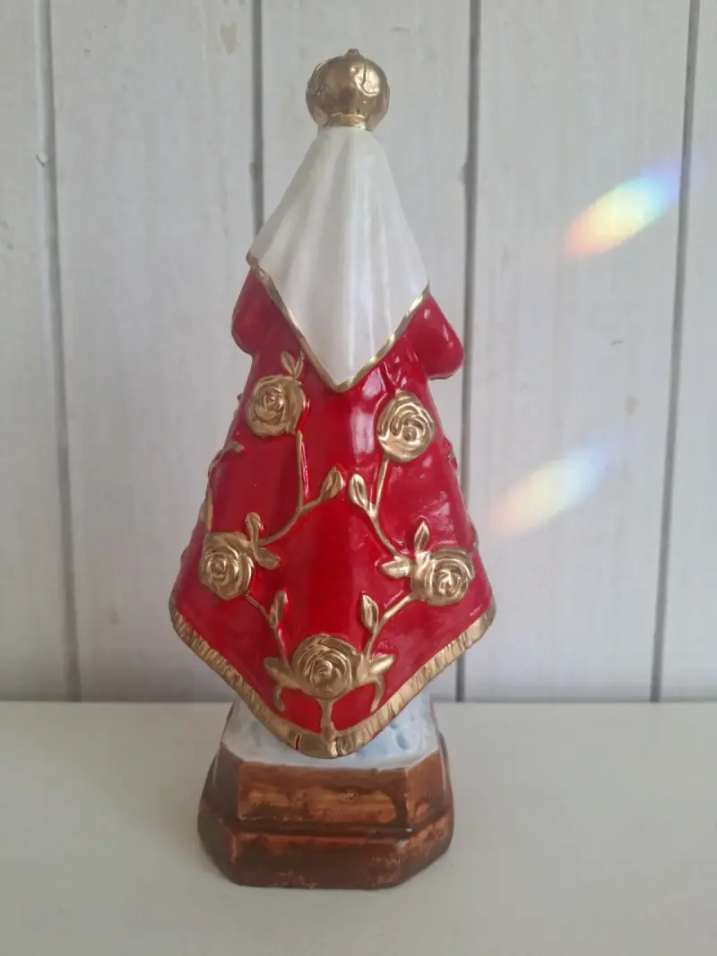 Figura de la Virgen de Montserrat en yeso 23 cm - 4
