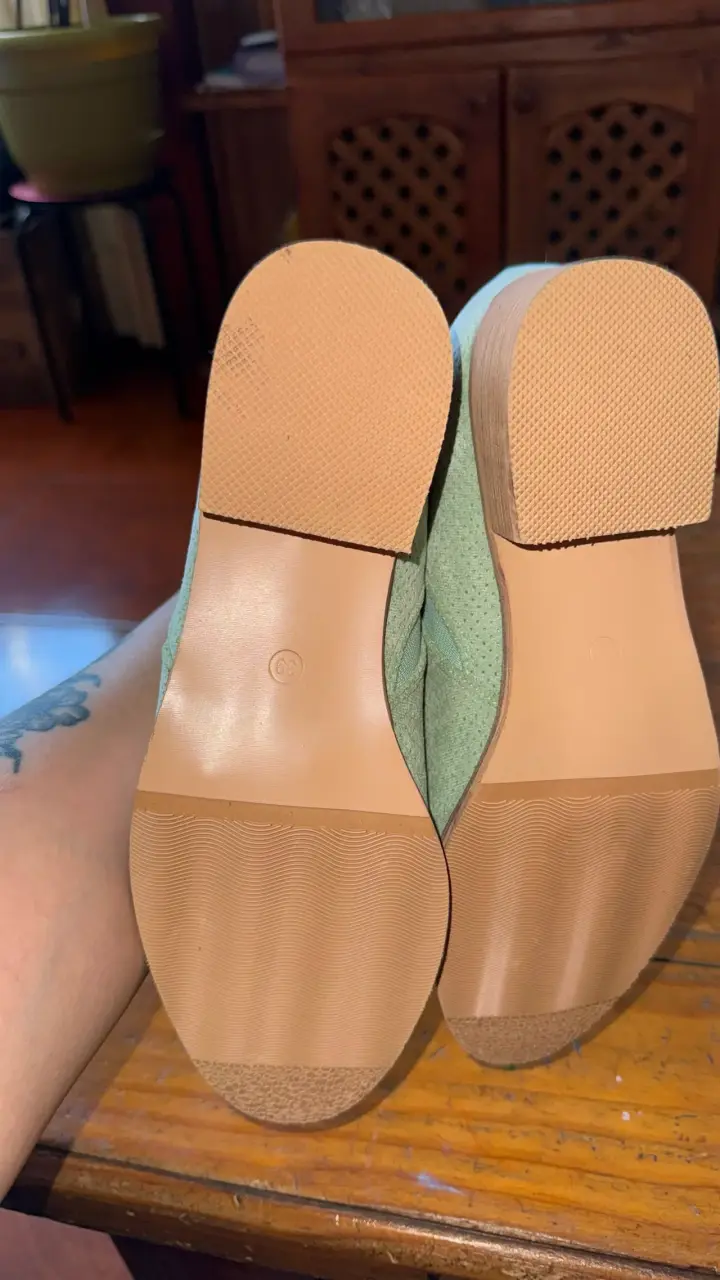 Botines de gamuza verde claro para mujer - 3