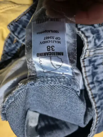 Jeans de mezclilla azul para mujer talla 38 - miniatura 3