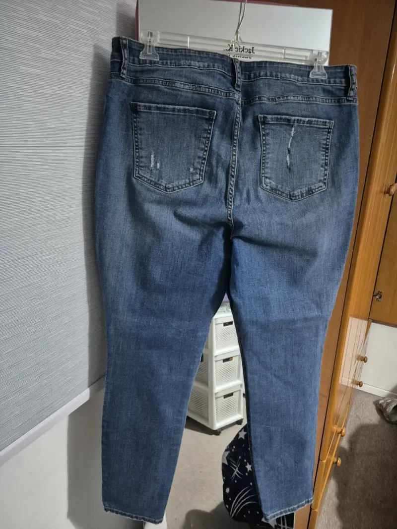 Jeans de mujer desgastados azul - 2