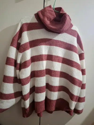 Suéteres cuello alto a rayas talla XL - miniatura 2