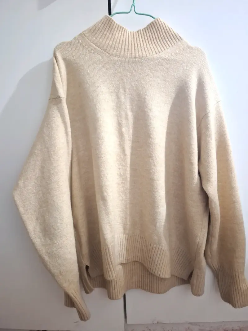 Suéteres cuello alto a rayas talla XL - 3