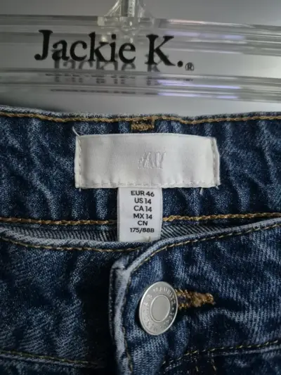 Jeans de mezclilla azul talla 46 H&M - miniatura 2