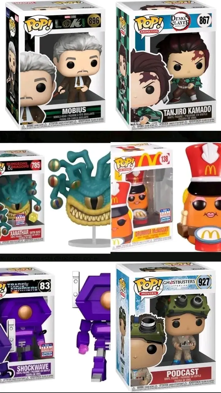 Set de Figuras Funko Pop de Marvel y Más - 3