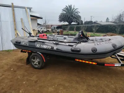 Bote inflable con remolque y accesorios - miniatura 2
