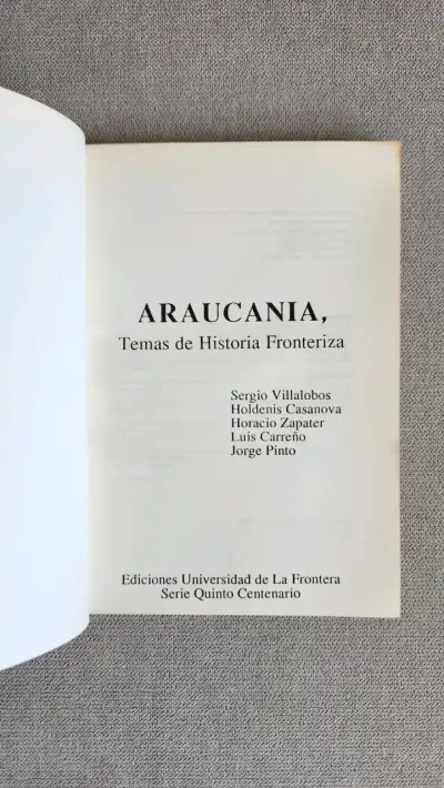 Libro Araucanía Temas de Historia Fronteriza - miniatura 3