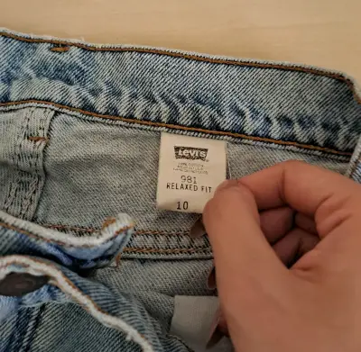 Shorts Levi's 981 Vintage 90s Original Made in USA - miniatura 4