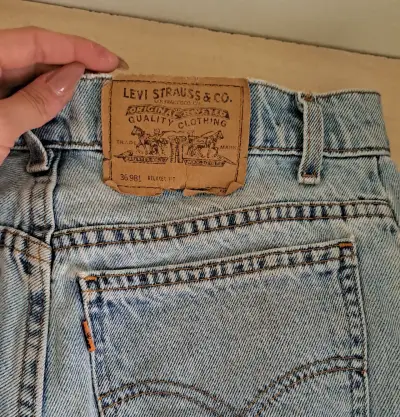 Shorts Levi's 981 Vintage 90s Original Made in USA - miniatura 5