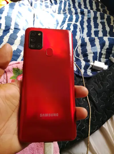 Samsung Galaxy A21s Rojo con Pantalla Dañada - miniatura 1