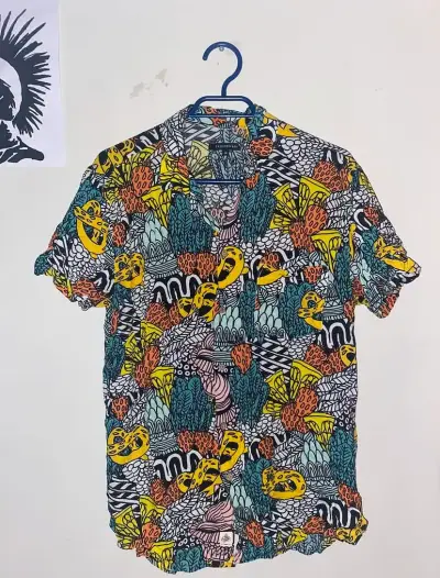 Camisa estampada colorida FashionSpark - miniatura 2