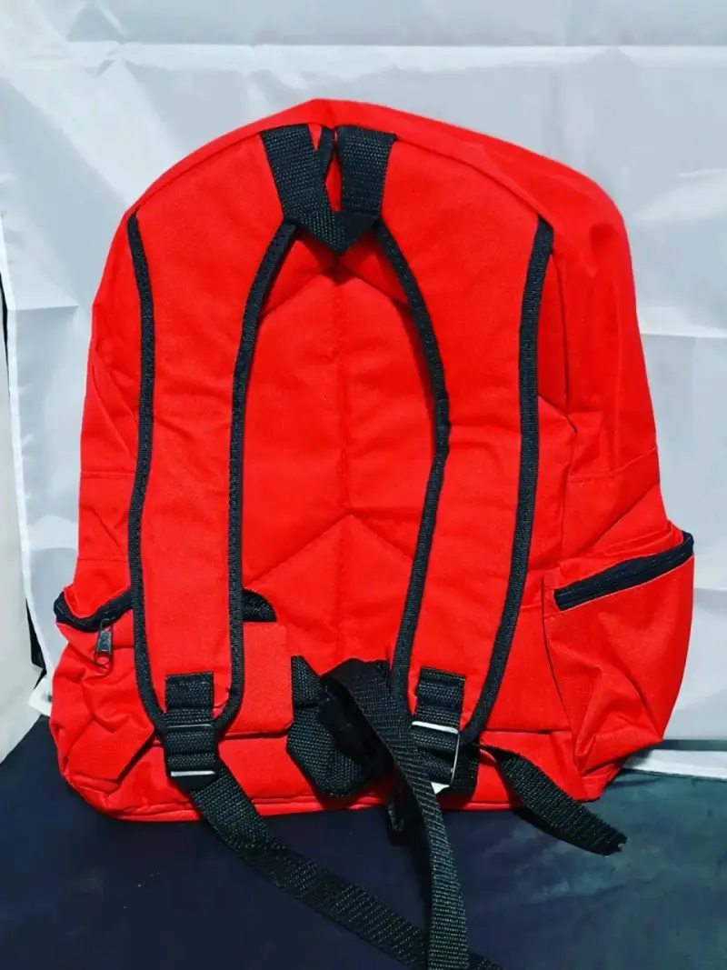 Mochila escolar Bilz y Pap roja y amarilla Nueva - 2