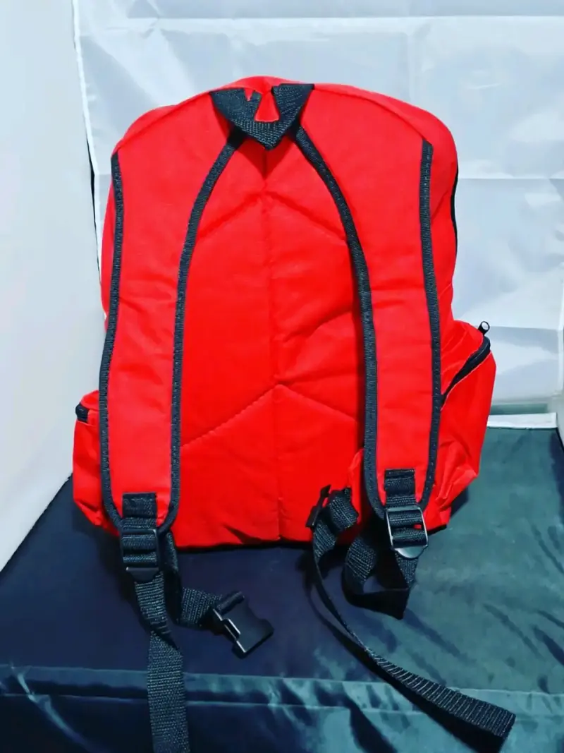Mochila escolar Bilz y Pap roja y amarilla Nueva - 5