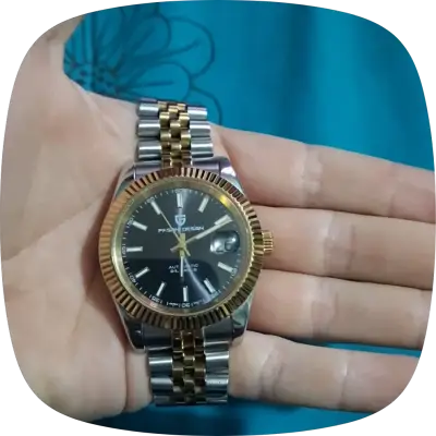 Reloj Pagani Design dorado y plateado - miniatura 5