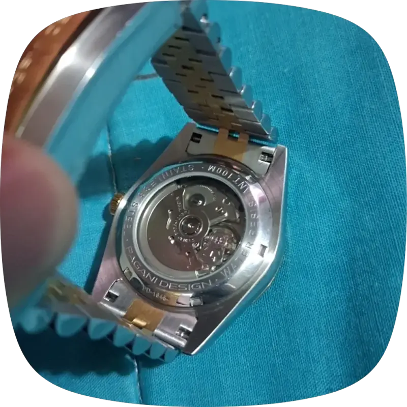 Reloj Pagani Design dorado y plateado - 6