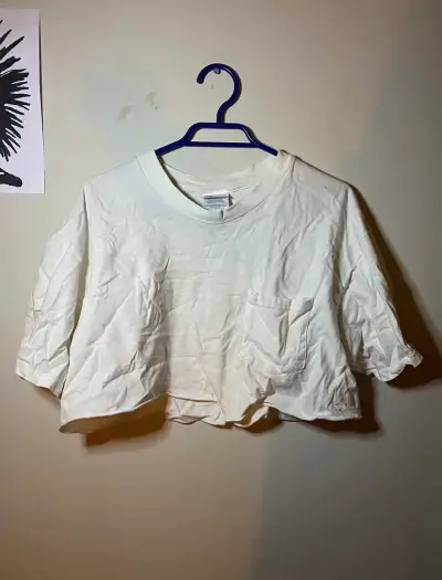 Polera Blanca Hanes Beefy-T - miniatura 1