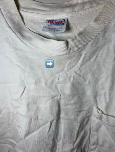 Polera Blanca Hanes Beefy-T - miniatura 4