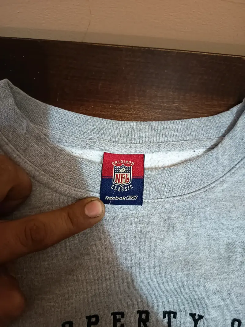 Polerón gris Steelers NFL talla XL - 2