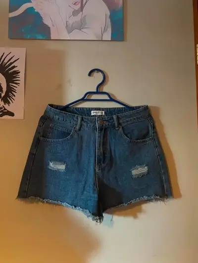 Shorts de mezclilla azul - miniatura 1