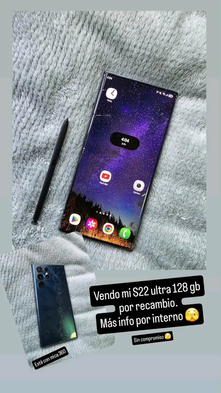 Samsung Galaxy S22 Ultra 128GB en buen estado