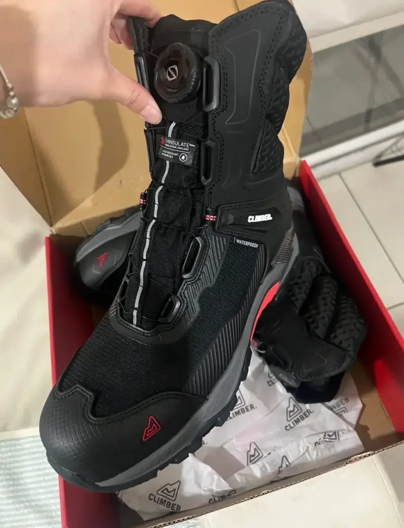 Botas de montaña impermeables Climber negras - 1