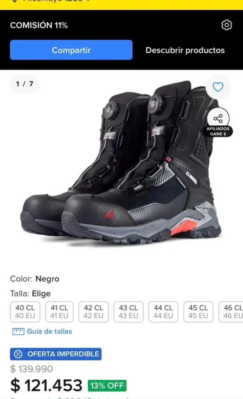Botas de montaña impermeables Climber negras - 4