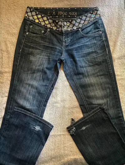 Jeans L.A. Idol USA tiro bajo - miniatura 1