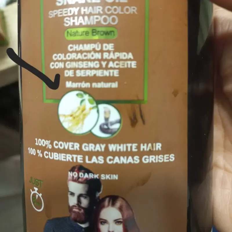 Shampoo coloración rápida Disaar Ginseng y Aceite de Serpiente - 2