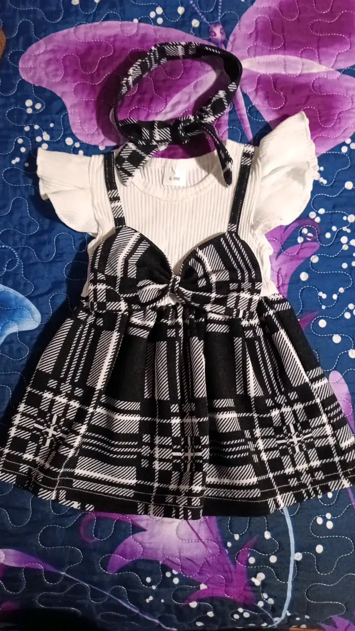 Conjunto de vestidos para bebé con accesorios - 3