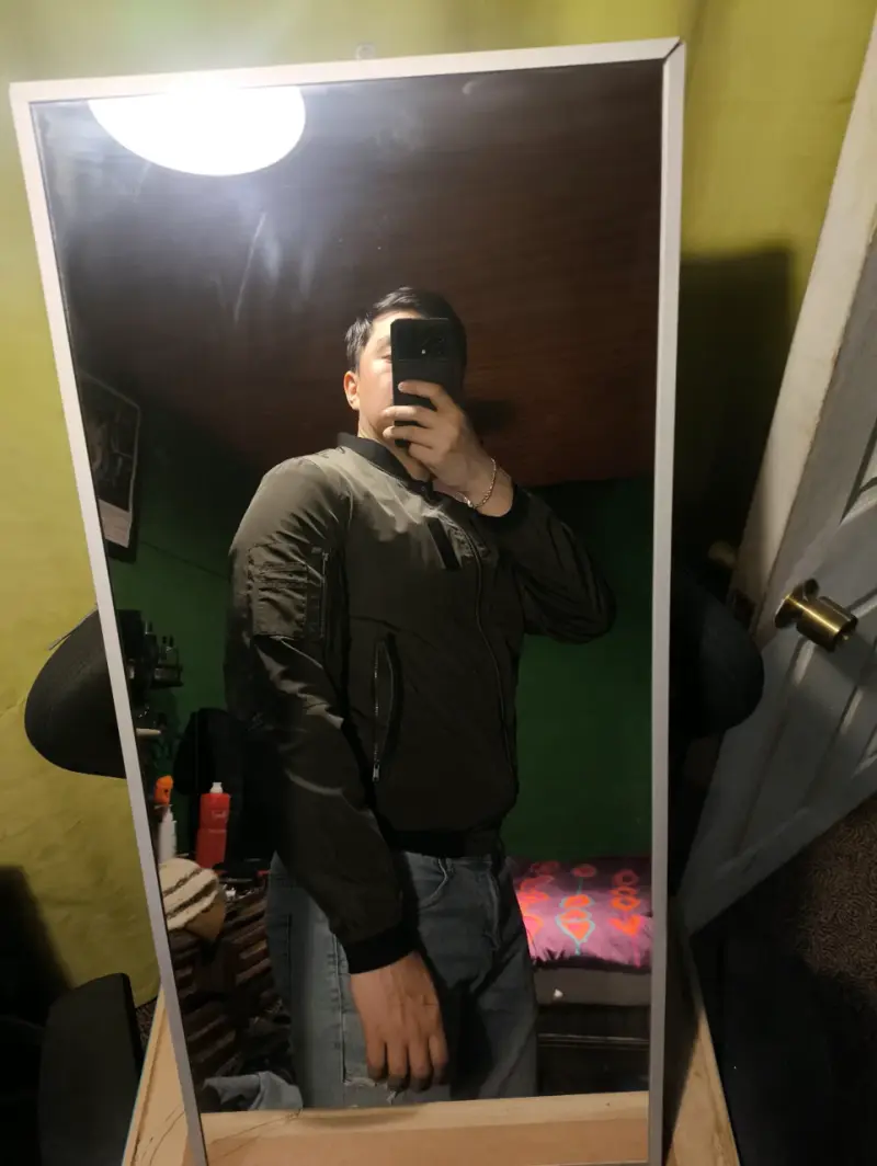 Chaqueta bomber Zara verde para hombre - 2