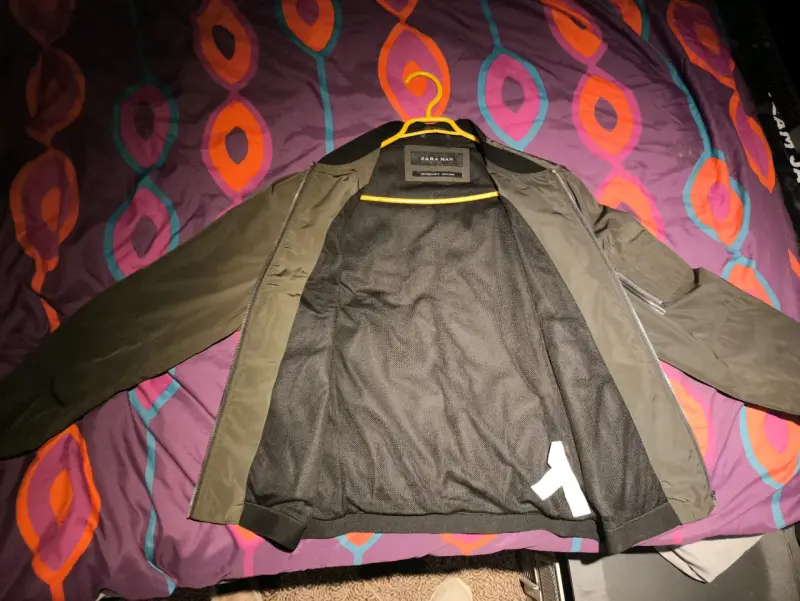 Chaqueta bomber Zara verde para hombre - 3