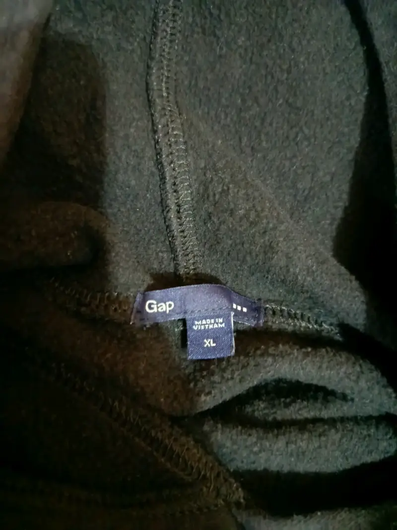 Polerón con capucha negro GAP talla XL - 2