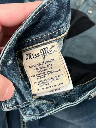 Jeans Miss me 31us y2k - miniatura 5