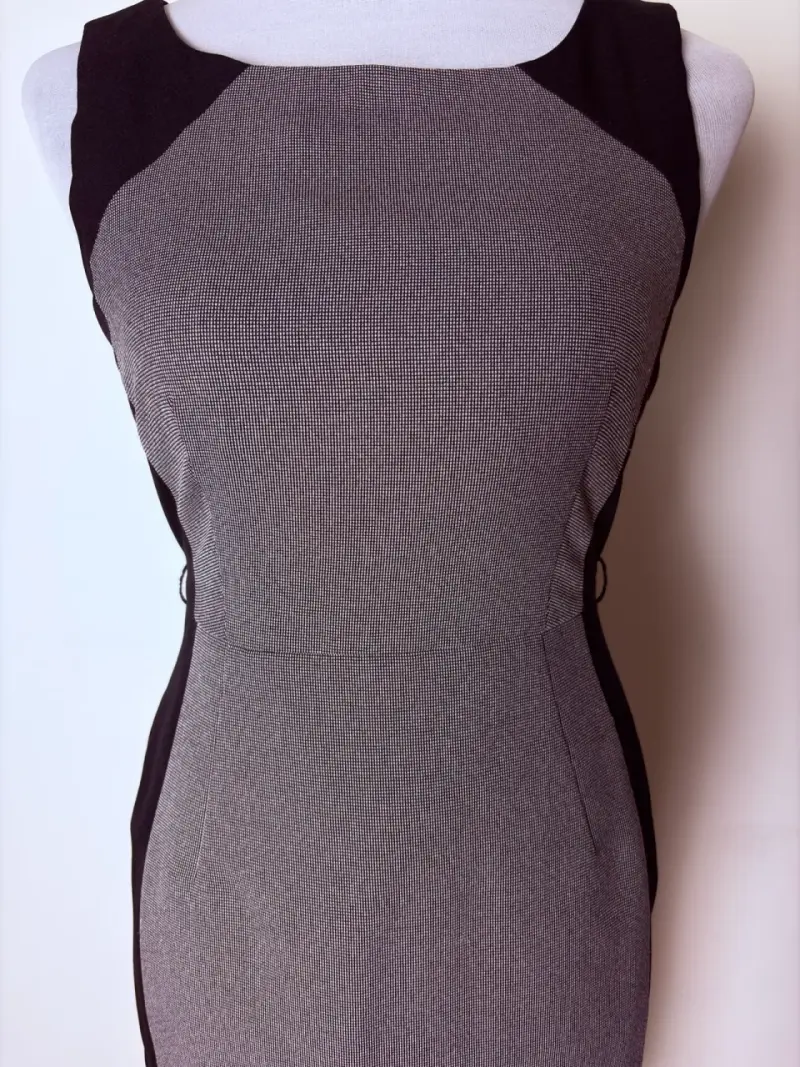 Vestido F&F ejecutivo gris y negro talla 34/XS - 4