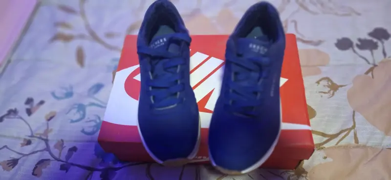Zapatillas deportivas azules Skechers para niña - 5