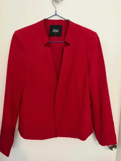 Blazer rojo elegante para mujer ASH talla 3636 - miniatura 1