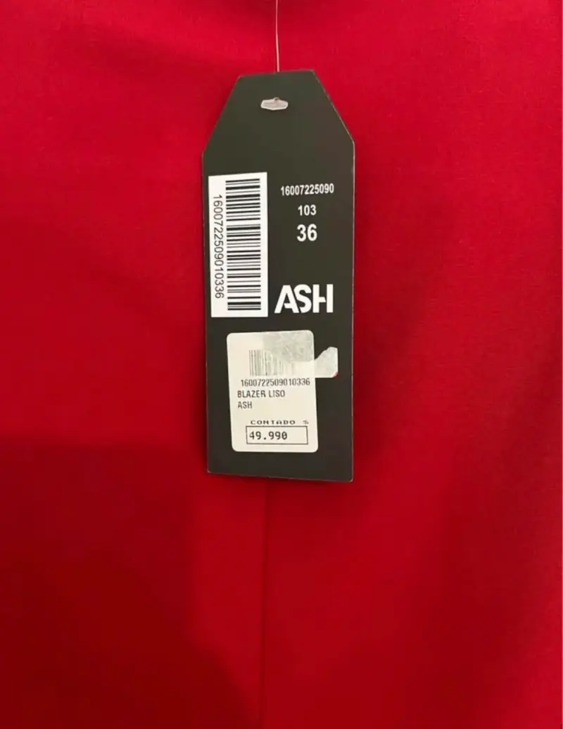 Blazer rojo elegante para mujer ASH talla 3636 - 2