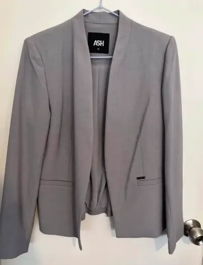 Blazer gris elegante para mujer ASH talla 36 - miniatura 1