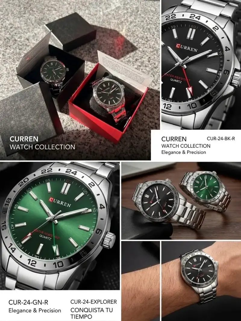 Reloj Curren de acero inoxidable para hombre - 2