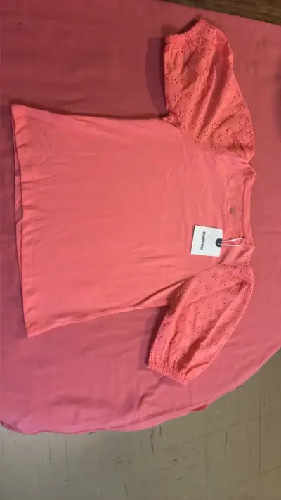 Polera manga corta coral para niña Colloky - miniatura 1
