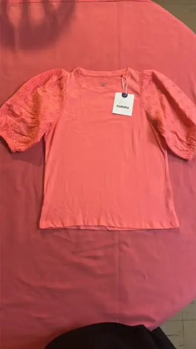 Polera manga corta coral para niña Colloky - miniatura 2