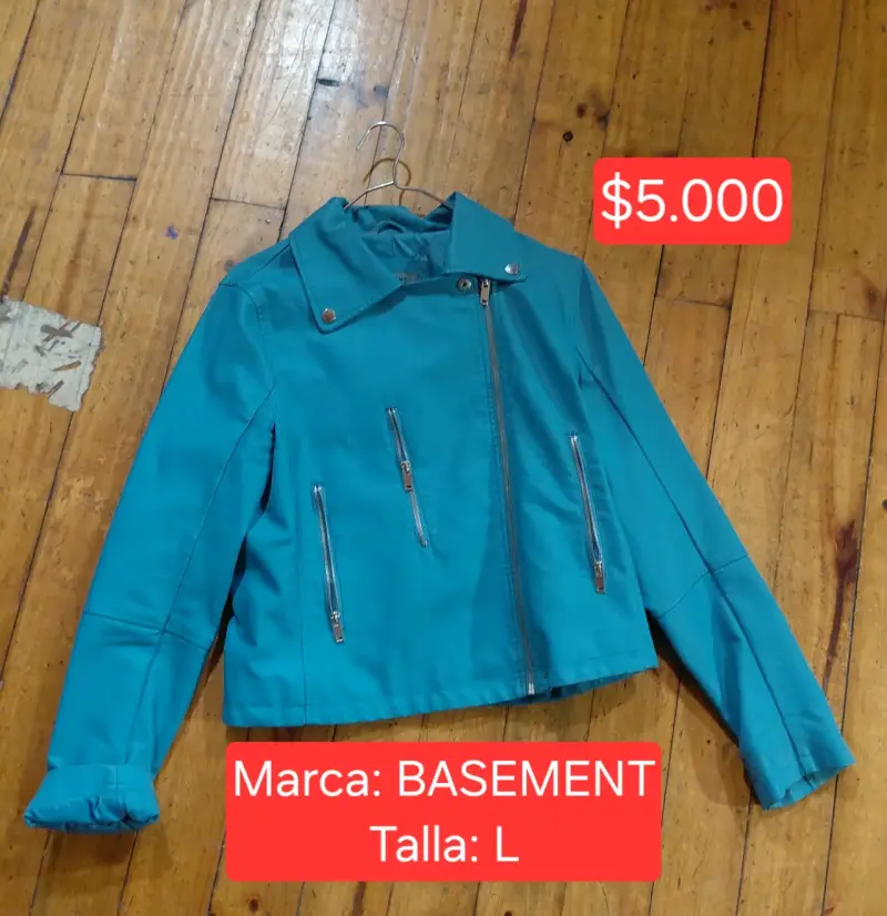 Chaqueta de Mujer Azul Basement Talla L - 2