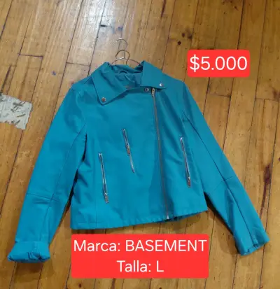 Chaqueta de Mujer Azul Basement Talla L - miniatura 2
