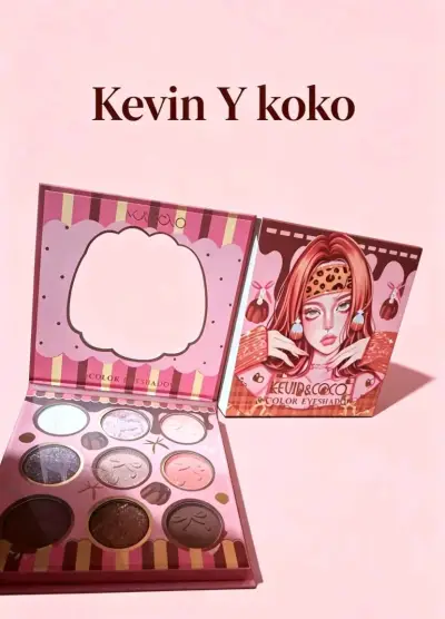 Paleta de Sombras Kevin & Coco 9 Colores - miniatura 2