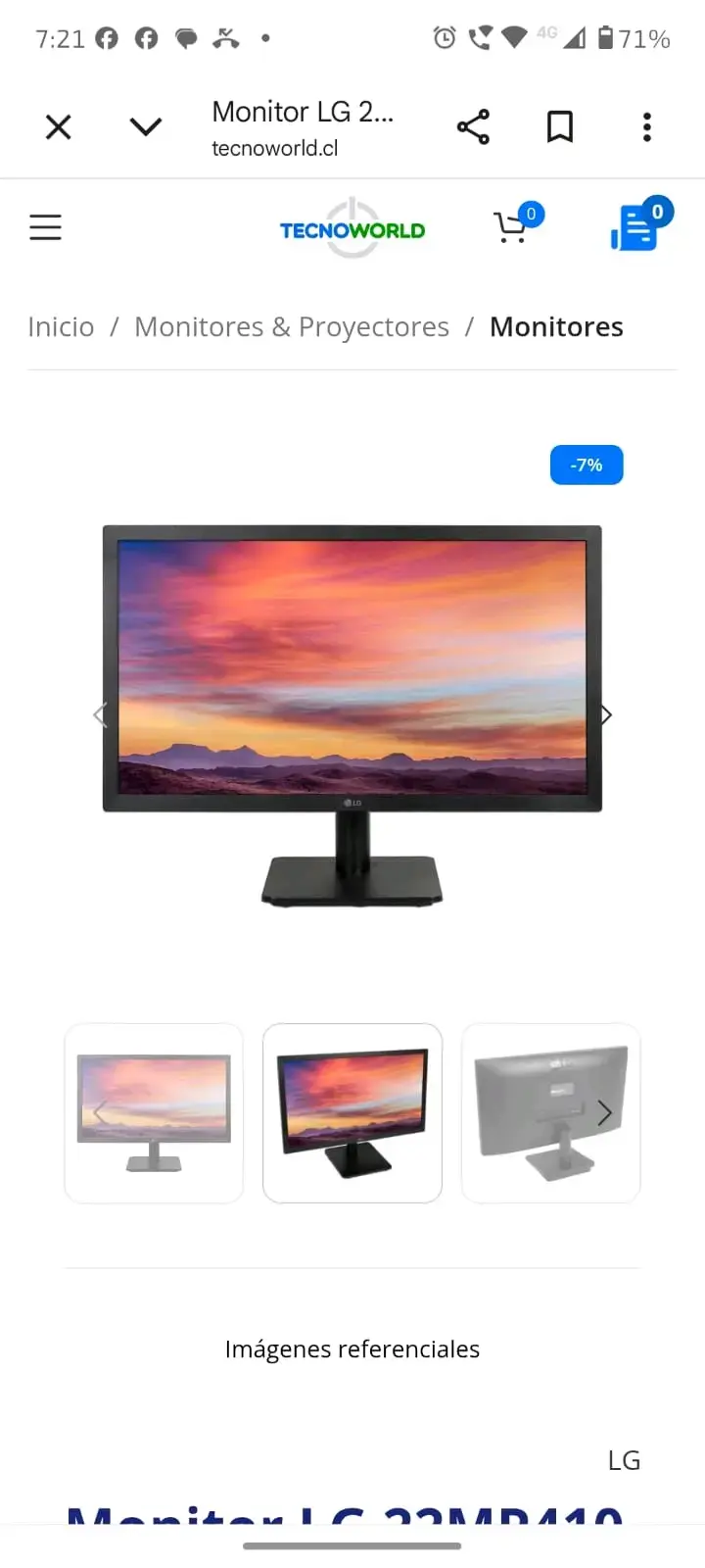 Monitor LG 23 pulgadas Full HD - 1