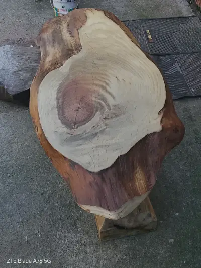 Mesa de Madera Rústica Artesanal - miniatura 4