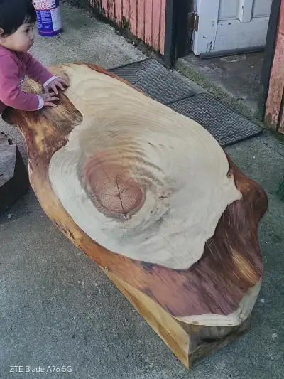 Mesa de Madera Rústica Artesanal - miniatura 12