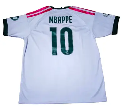 Camiseta Real Madrid Mbappé 10 Blanca - miniatura 1