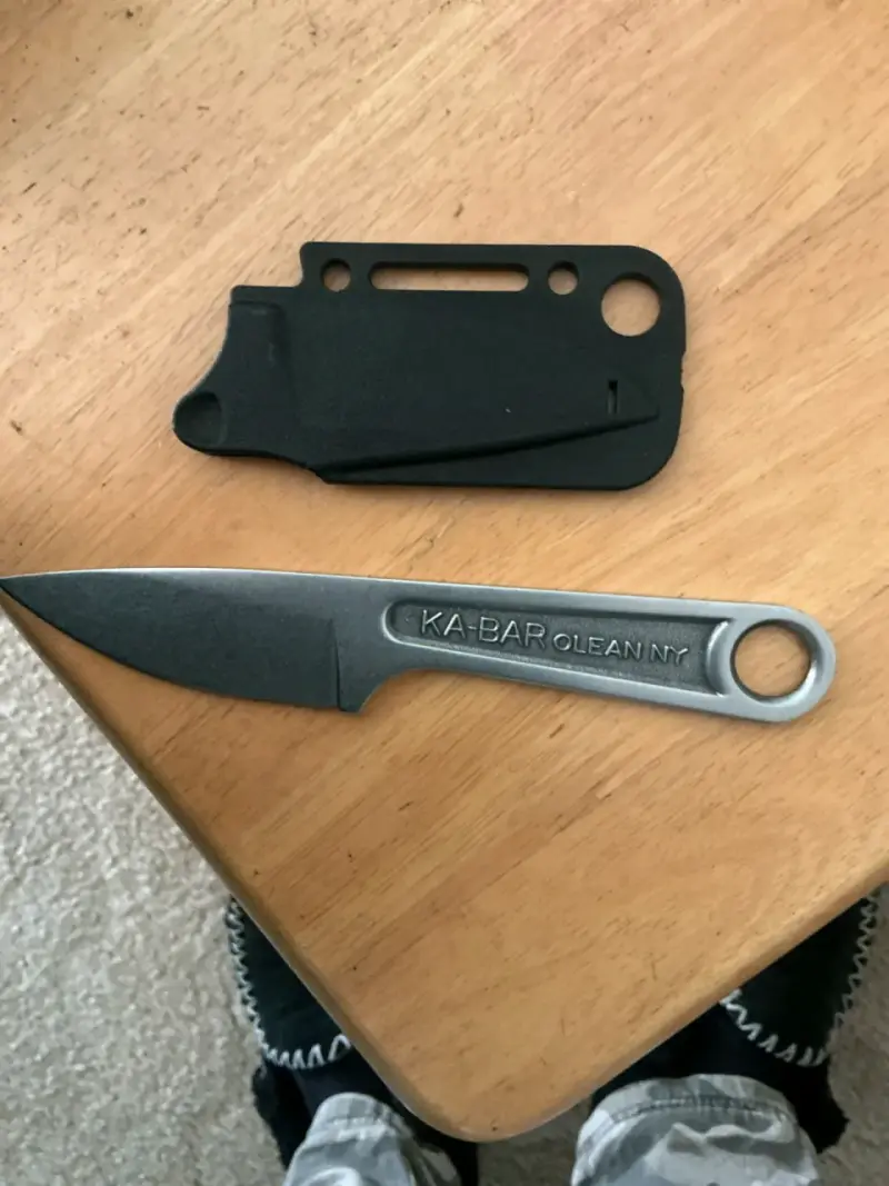 Cuchillo de acero forjado con funda, llave inglesa - 2