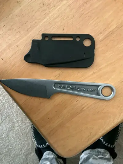 Cuchillo de acero forjado con funda, llave inglesa - miniatura 2